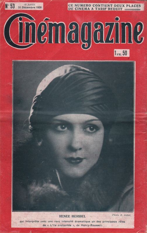 CINEMAGAZINE magazine side cover Issue 53 31 December 1926