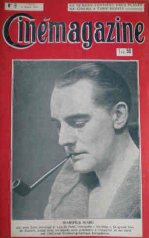 CINEMAGAZINE magazine side cover Issue 9 4 March 1927