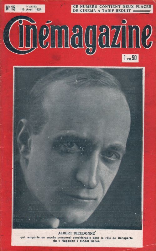 CINEMAGAZINE magazine side cover Issue 15 15 April 1927