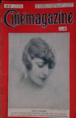 CINEMAGAZINE magazine side cover Issue 16 22 April 1927