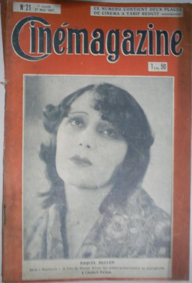 CINEMAGAZINE magazine side cover Issue 21 27 May 1927