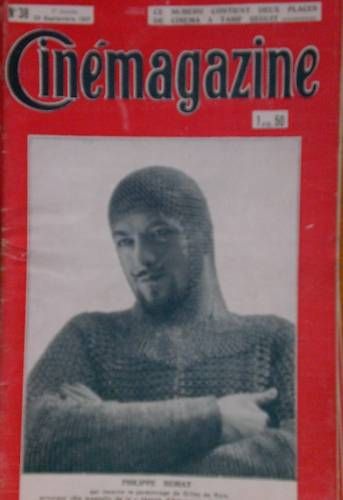 CINEMAGAZINE magazine side cover Issue 38 23 September 1927