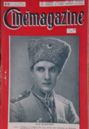 CINEMAGAZINE magazine side cover Issue 42 21 October 1927