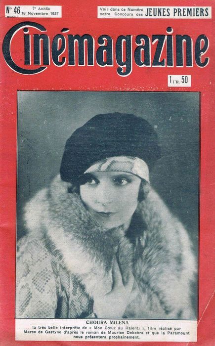 CINEMAGAZINE magazine side cover Issue 46 18 November 1927