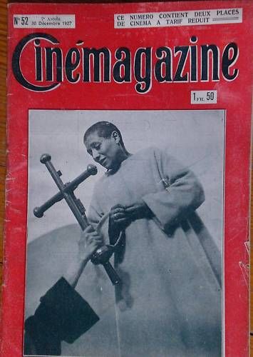 CINEMAGAZINE magazine side cover Issue 52 30 December 1927