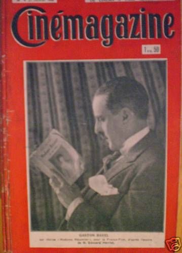CINEMAGAZINE magazine side cover Issue 4 27 January 1928