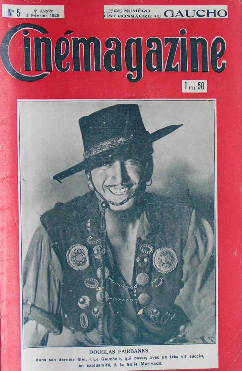 CINEMAGAZINE magazine side cover Issue 5 3 February 1928