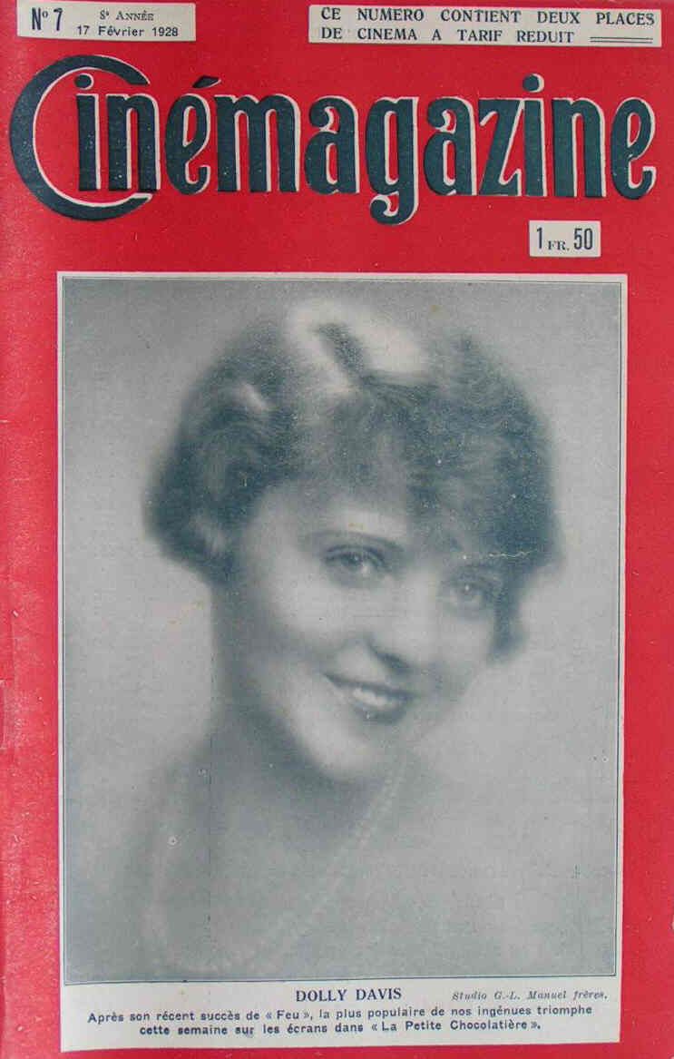CINEMAGAZINE magazine side cover Issue 7 17 February 1928