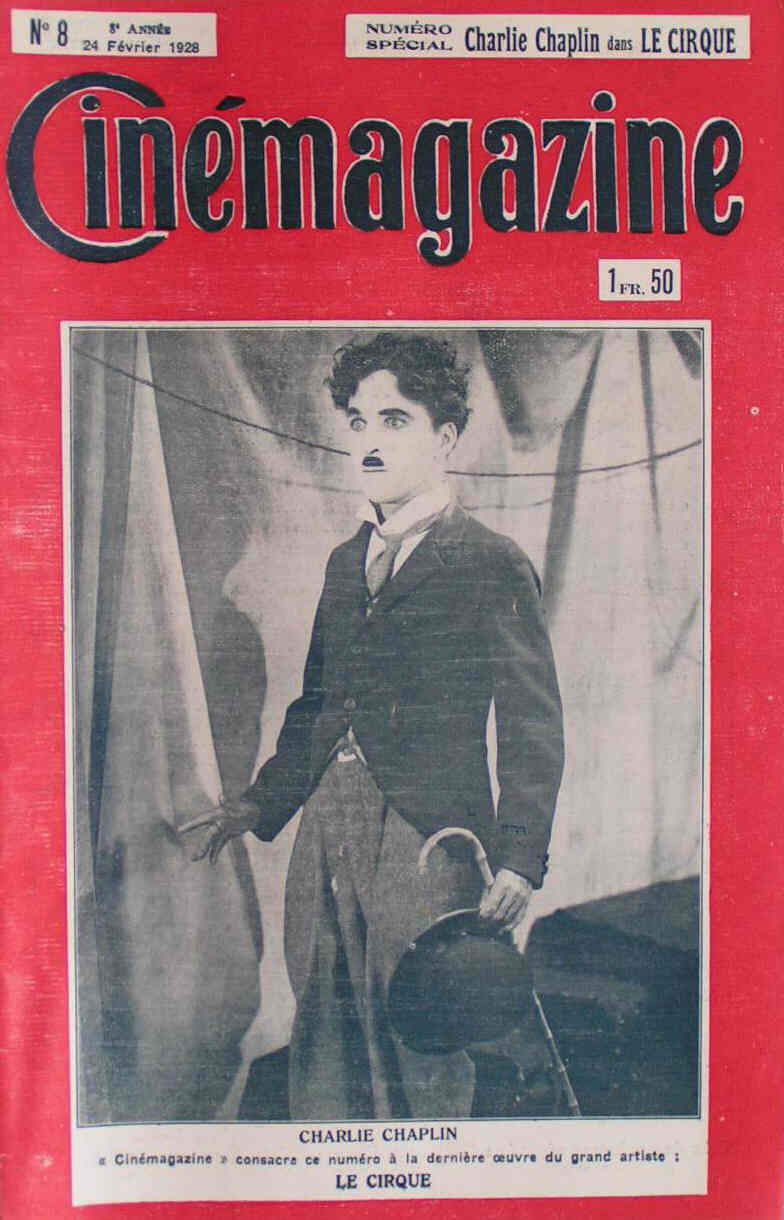 CINEMAGAZINE magazine side cover Issue 8 24 February 1928