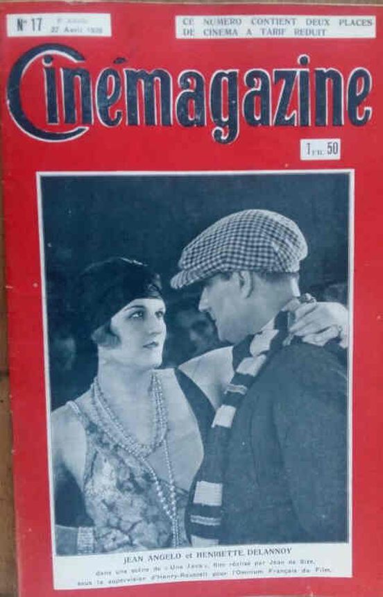 CINEMAGAZINE magazine side cover Issue 17 27 April 1928