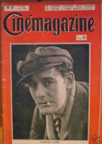 CINEMAGAZINE magazine side cover Issue 19 11 May 1928