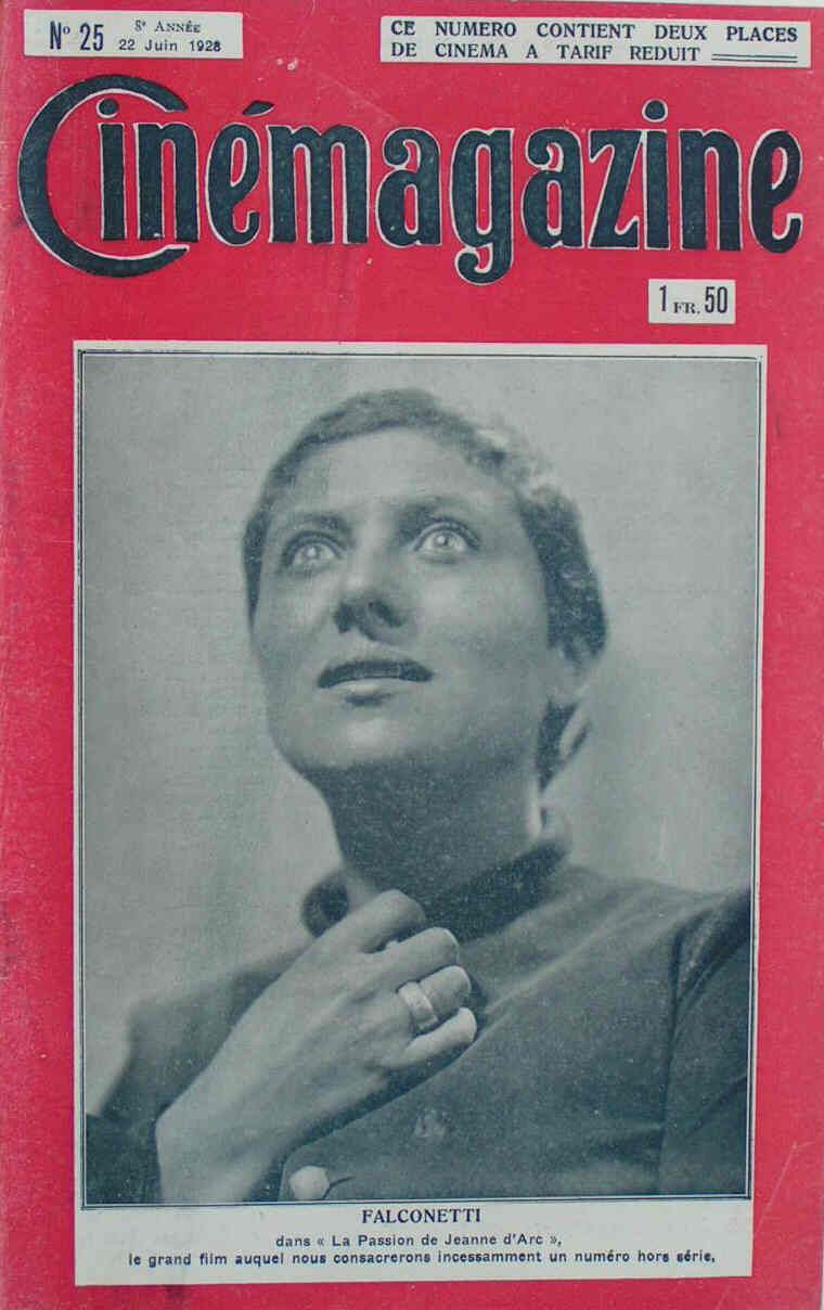 CINEMAGAZINE magazine side cover Issue 25 22 June 1928
