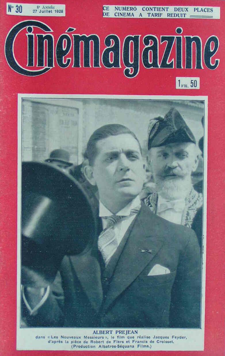 CINEMAGAZINE magazine side cover Issue 30 27 July 1928
