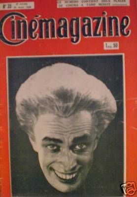 CINEMAGAZINE magazine side cover Issue 35 31 August 1928