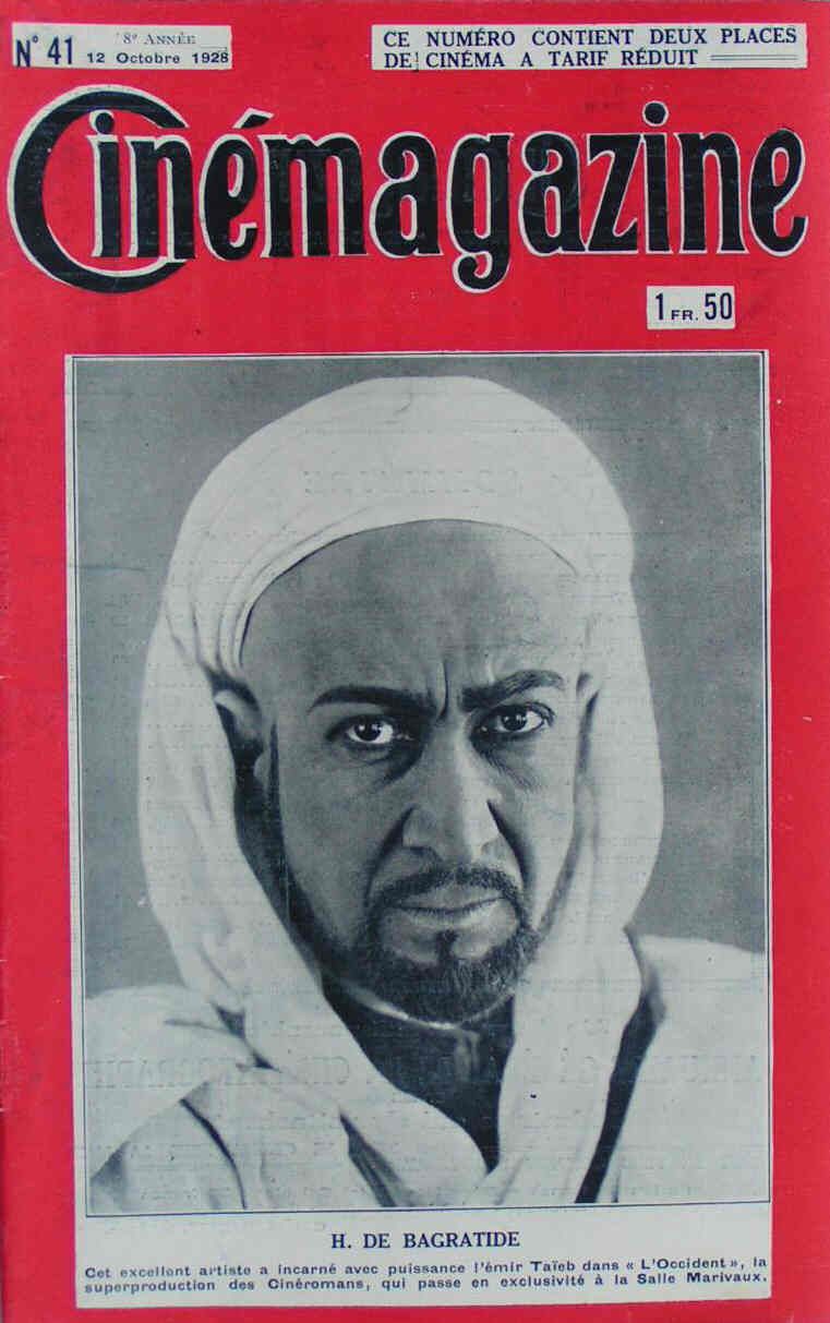 CINEMAGAZINE magazine side cover Issue 41 12 October 1928