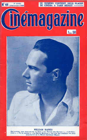 CINEMAGAZINE magazine side cover Issue 44 2 November 1928