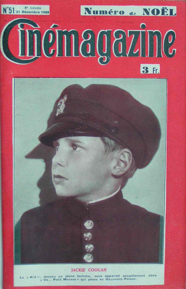 CINEMAGAZINE magazine side cover Issue 51 21 December 1928