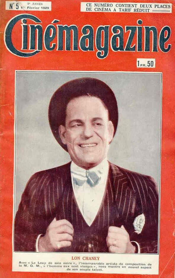 CINEMAGAZINE magazine side cover Issue 5 1 February 1929