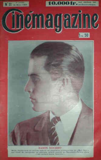 CINEMAGAZINE magazine side cover Issue 11 15 March 1929