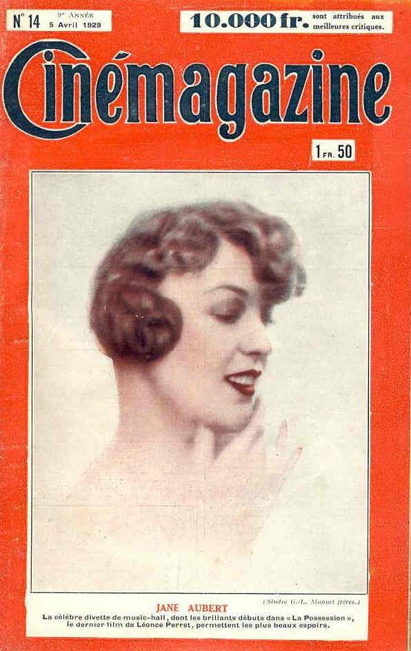 CINEMAGAZINE magazine side cover Issue 14 5 April 1929