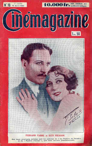 CINEMAGAZINE magazine side cover Issue 16 19 April 1929