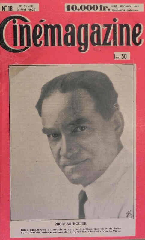 CINEMAGAZINE magazine side cover Issue 18 3 May 1929