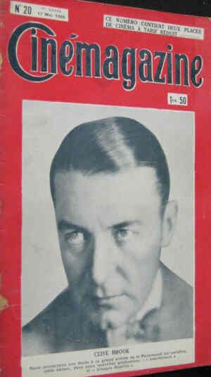 CINEMAGAZINE magazine side cover Issue 20 17 May 1929
