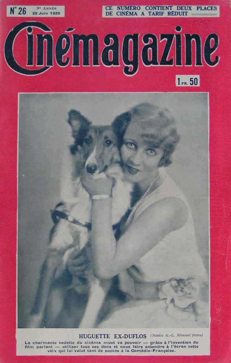 CINEMAGAZINE magazine side cover Issue 26 28 June 1929