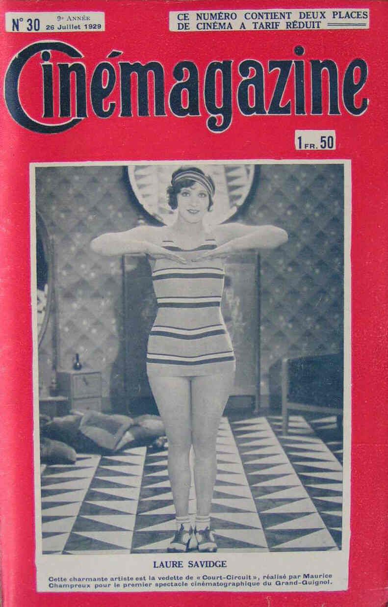 CINEMAGAZINE magazine side cover Issue 30 26 July 1929