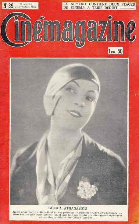 CINEMAGAZINE magazine side cover Issue 39 27 September 1929