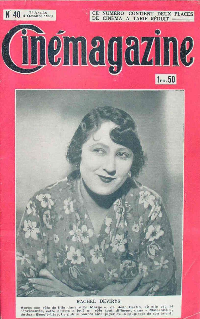 CINEMAGAZINE magazine side cover Issue 40 4 October 1929
