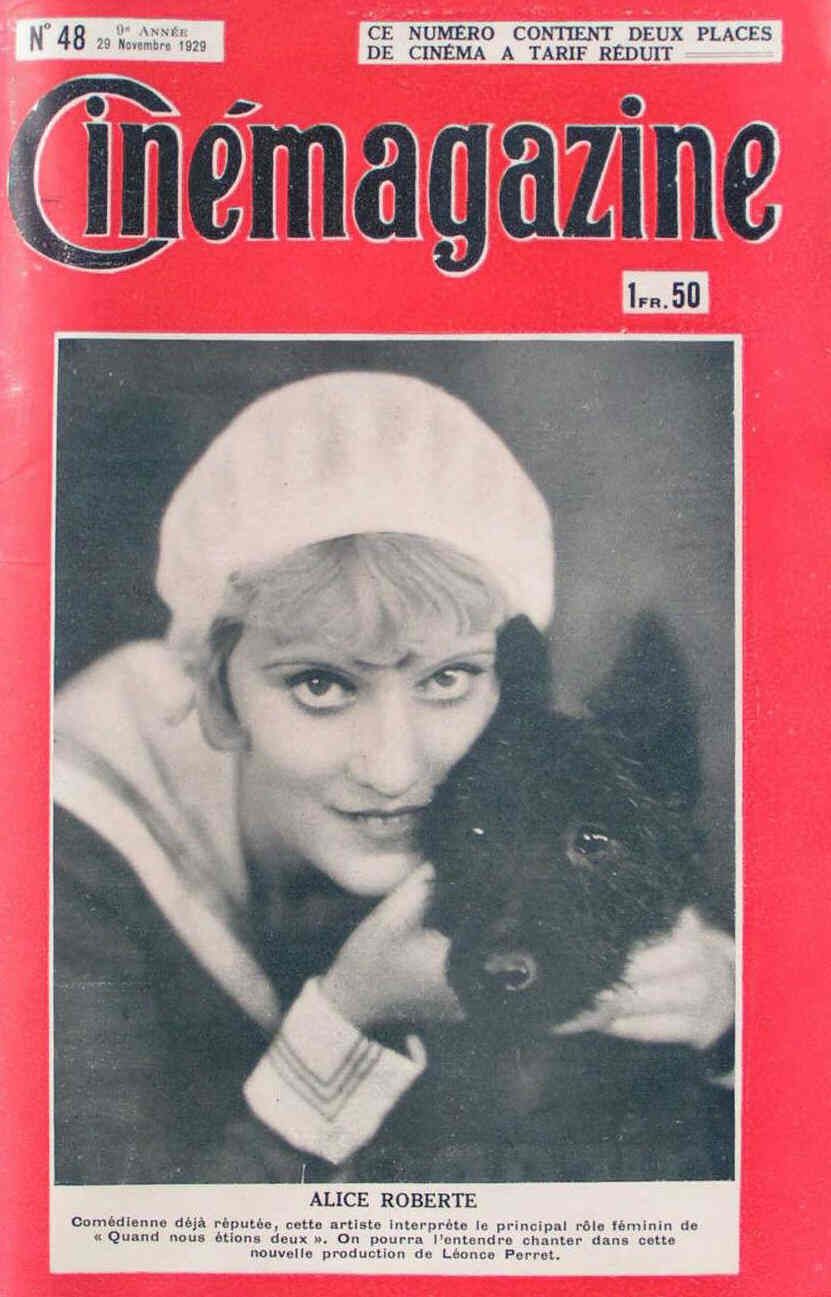 CINEMAGAZINE magazine side cover Issue 48 29 November 1929