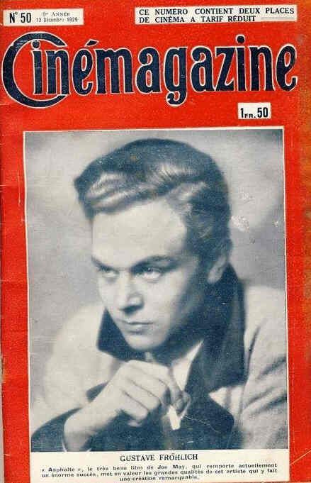 CINEMAGAZINE magazine side cover Issue 50 13 December 1929