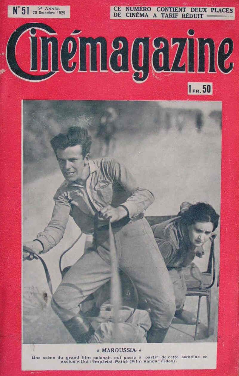 CINEMAGAZINE magazine side cover Issue 51 20 December 1929