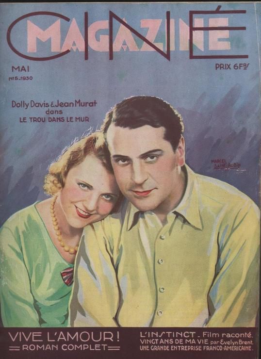 CINEMAGAZINE magazine side cover May 1930