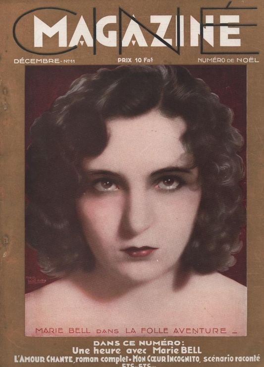 CINEMAGAZINE magazine side cover Issue 11 December 1930