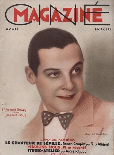 CINEMAGAZINE magazine side cover April 1931