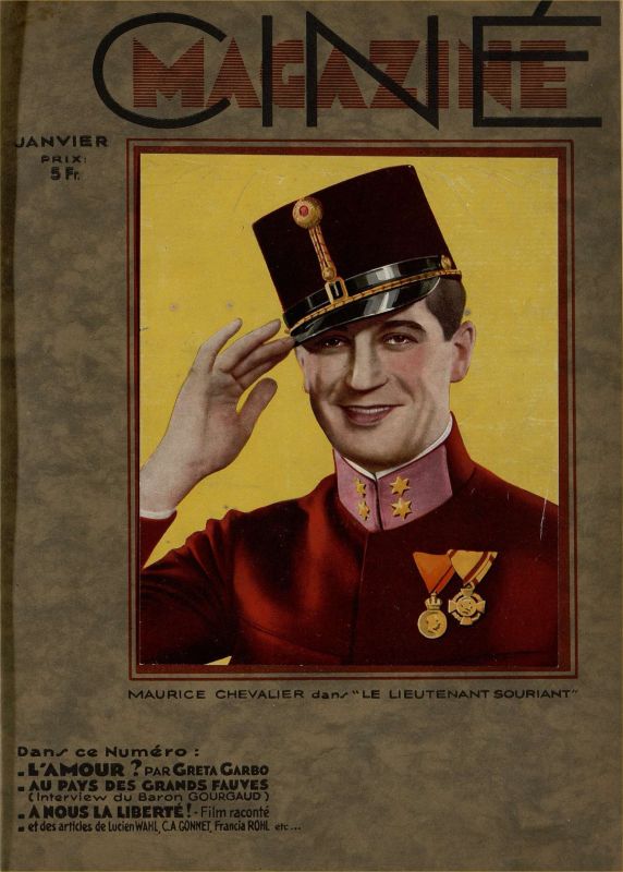 CINEMAGAZINE magazine side cover January 1932