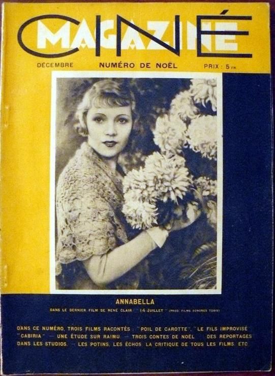 CINEMAGAZINE magazine side cover December 1932