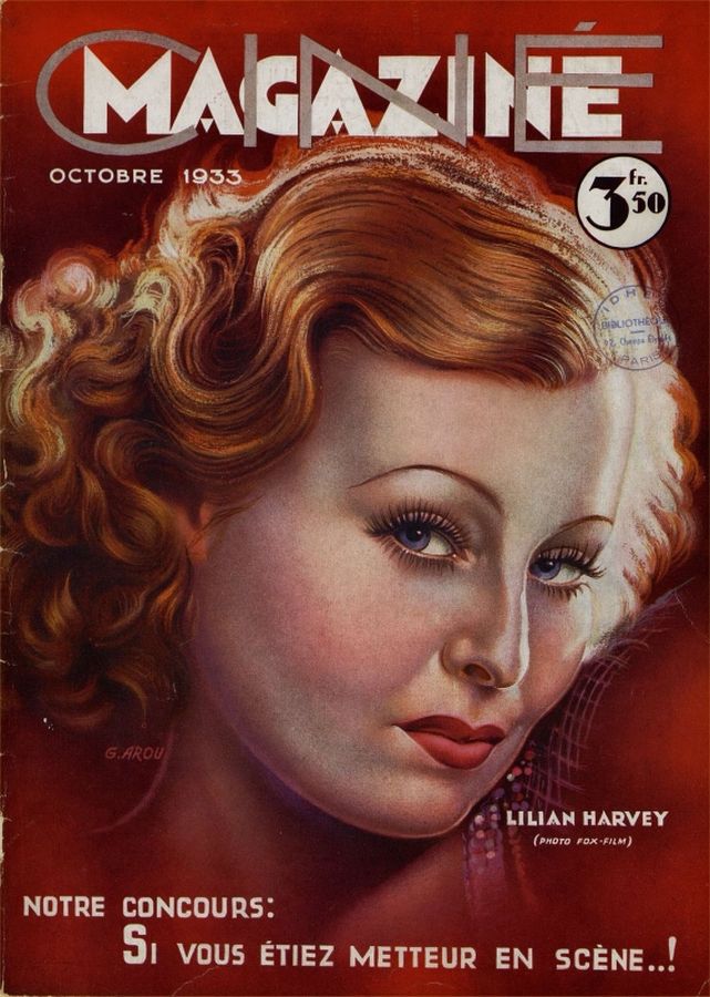 CINEMAGAZINE magazine side cover October 1933