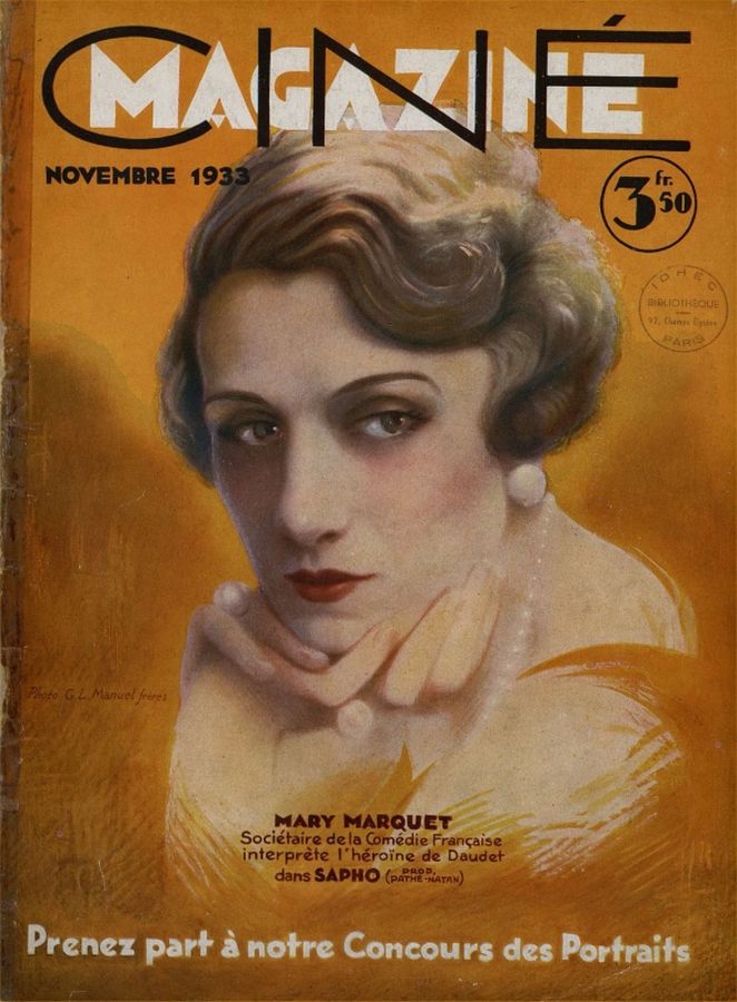 CINEMAGAZINE magazine side cover November 1933