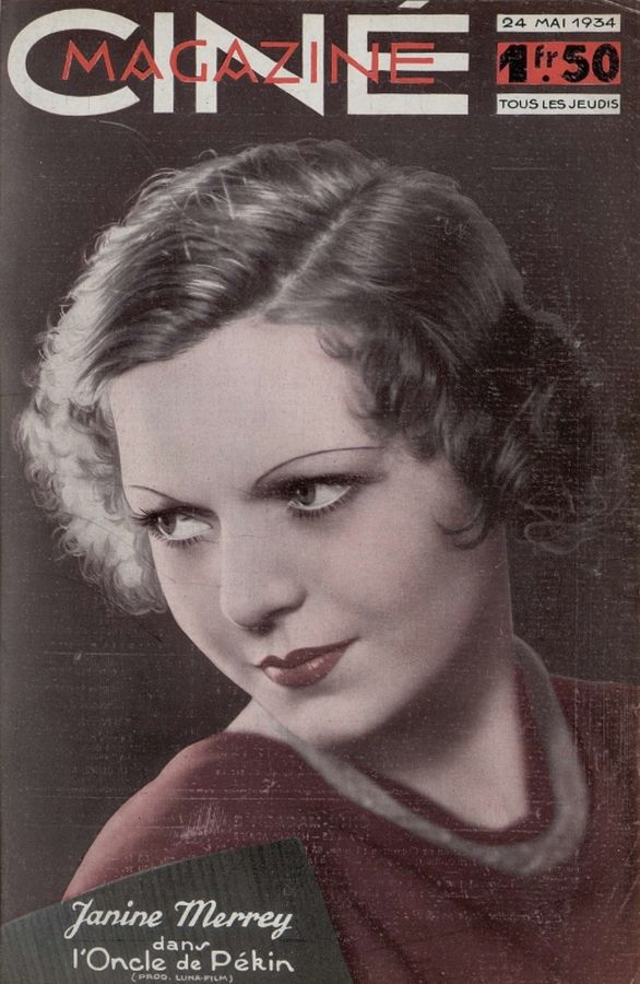 CINEMAGAZINE magazine side cover Issue 6 24 May 1934