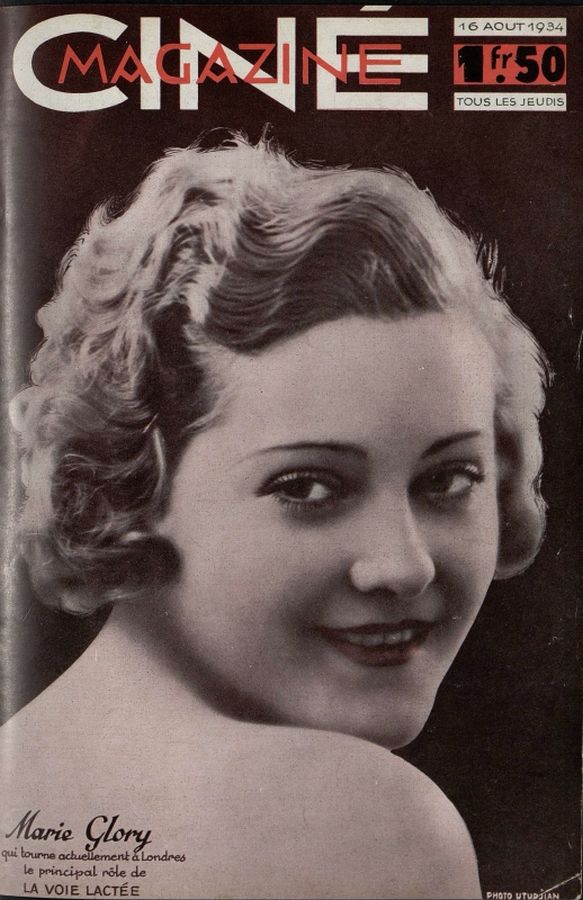 CINEMAGAZINE magazine side cover Issue 18 16 August 1934