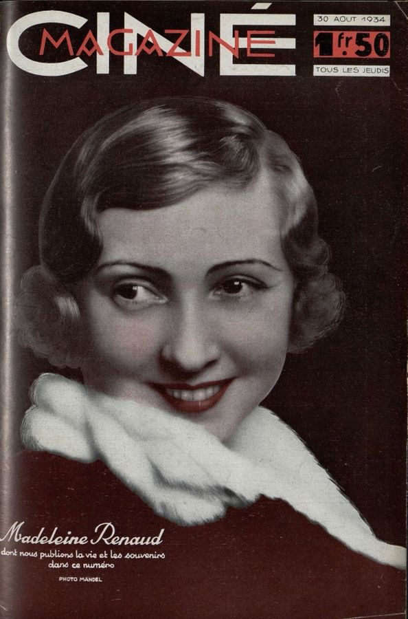 CINEMAGAZINE magazine side cover Issue 20 30 August 1934