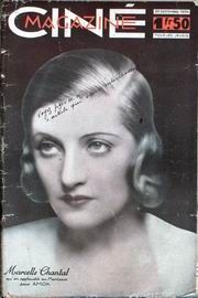 CINEMAGAZINE magazine side cover Issue 24 27 September 1934