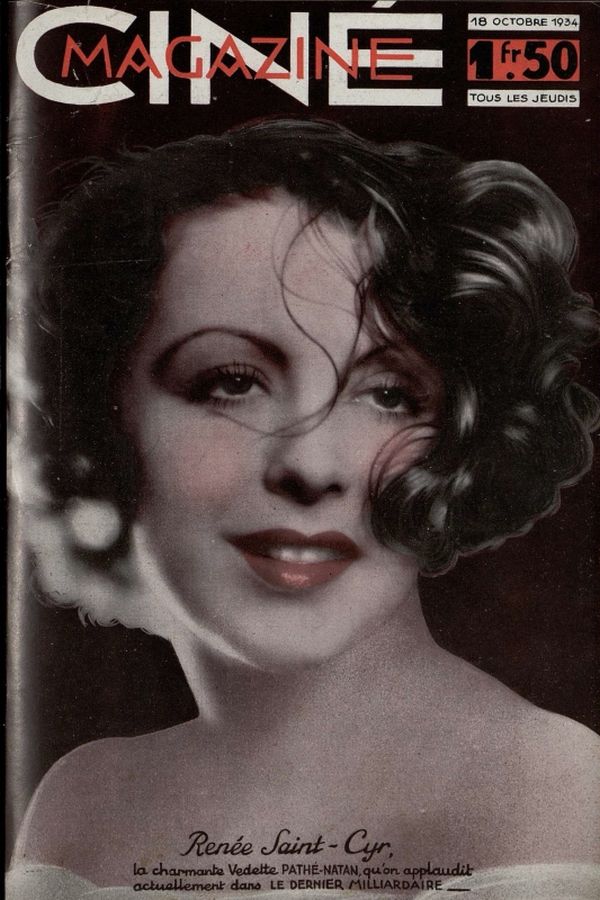 CINEMAGAZINE magazine side cover Issue 27 18 October 1934
