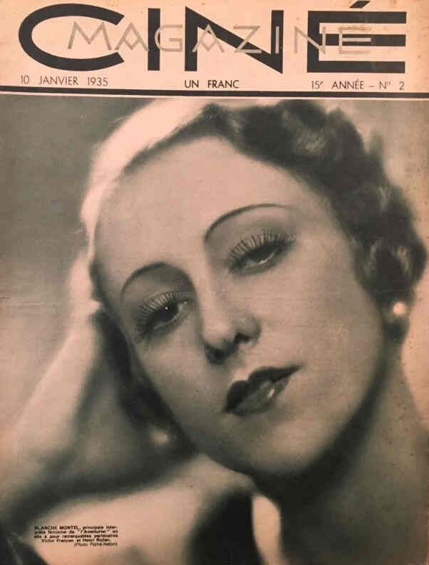 CINEMAGAZINE magazine side cover Issue 2 10 January 1935