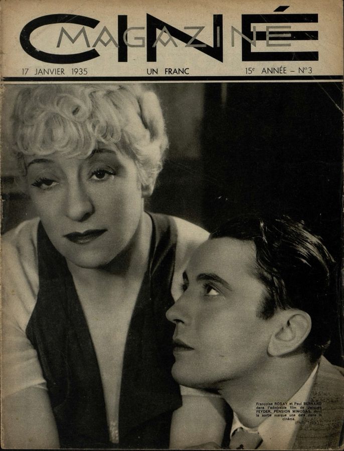 CINEMAGAZINE magazine side cover Issue 3 17 January 1935