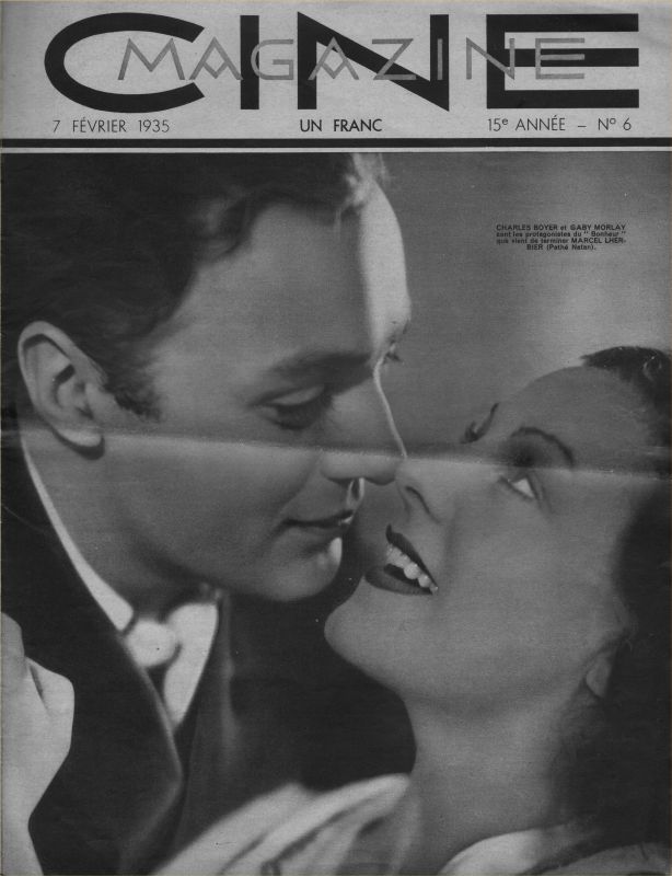 CINEMAGAZINE magazine side cover Issue 6 7 February 1935