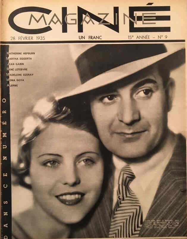 CINEMAGAZINE magazine side cover Issue 9 28 February 1935